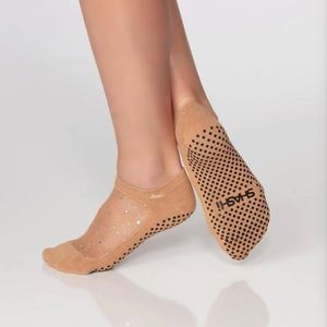 Shashi STAR sparkle mesh glitter toe socks